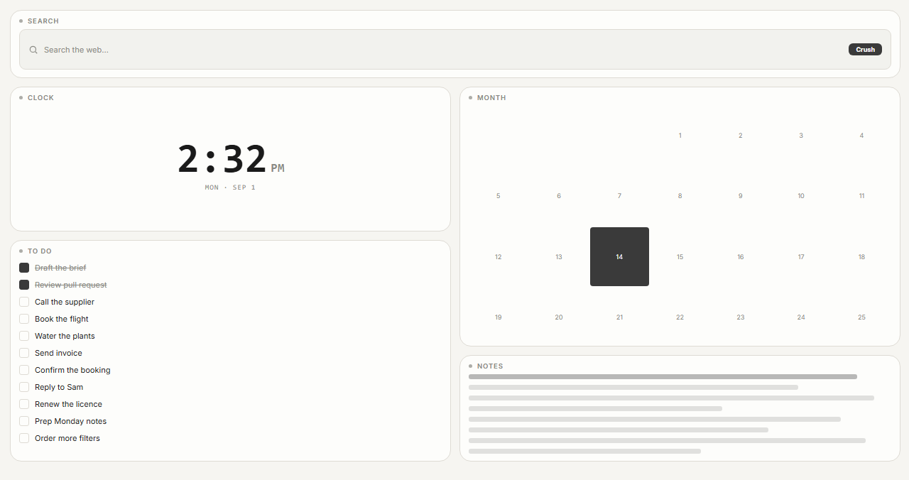 E-Ink Calm board preview