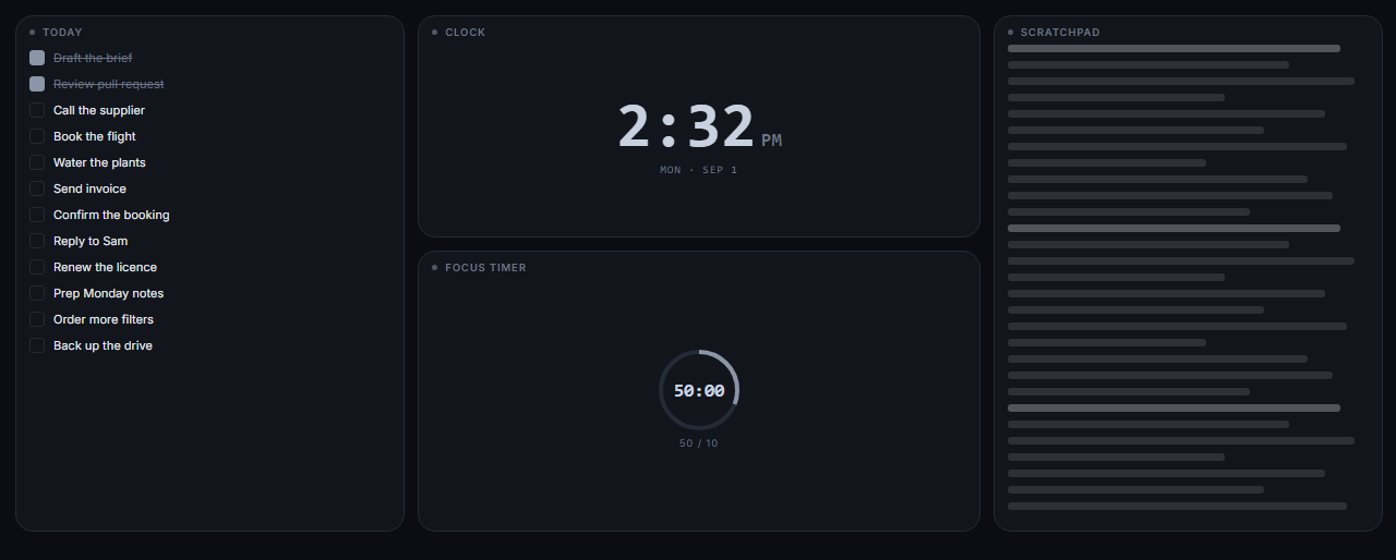 Focus board preview