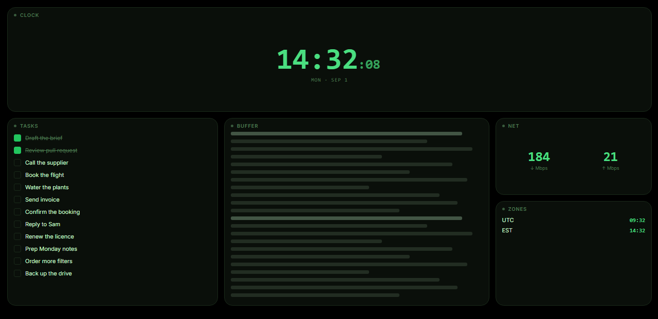 Terminal board preview